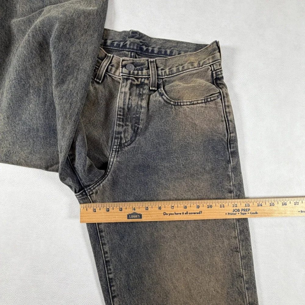 Levis Premium 578 Baggy Jeans Mens 29x32 Dirty Wash Black Loose Wide Leg